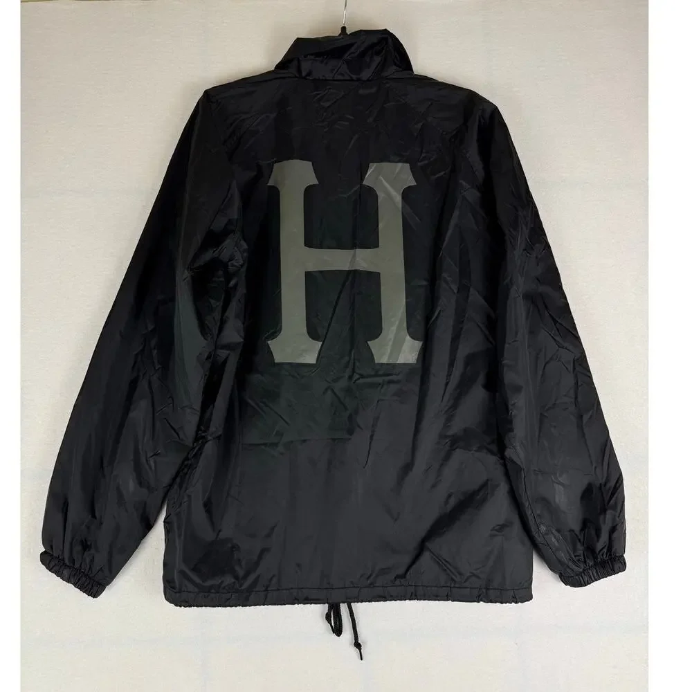 HUF Men's Black Lightweight Jacket - Size M - Pre-owned